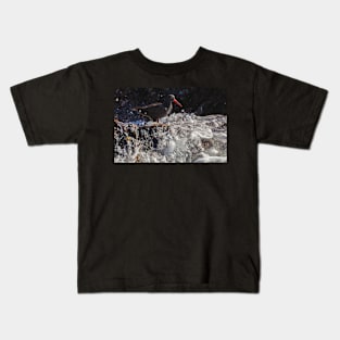 Standing Before the Wave Kids T-Shirt